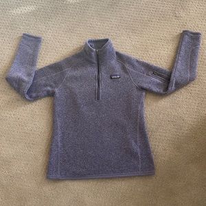 Patagonia women’s better sweater quarter zip Medium hazy purple